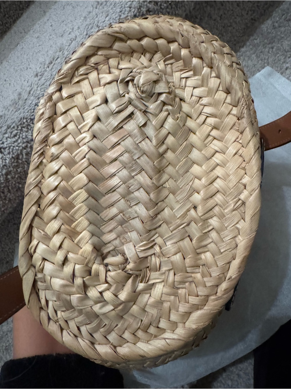 LOEWE Raffia Small Basket Bag Pre-Owned - Picture 8 of 17